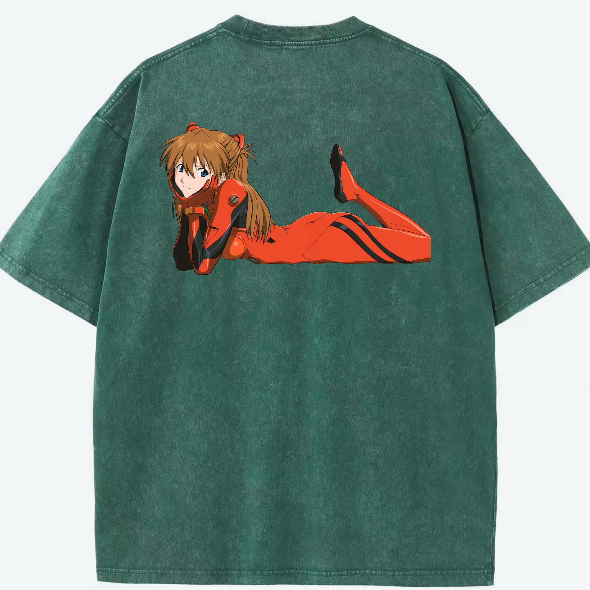 （画像用） EVA 新世紀エヴァンゲリオン 綿100% ヴィンテージ風 半袖Tシャツ（背面プリント）